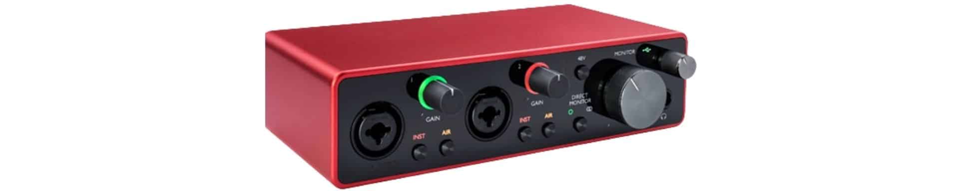 Focusrite Scarlett 2i2 (3rd Gen) low noise card